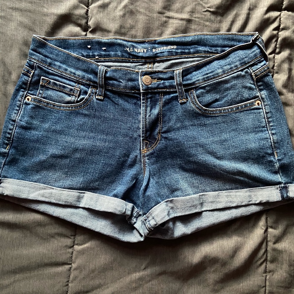 Boyfriend jean shorts